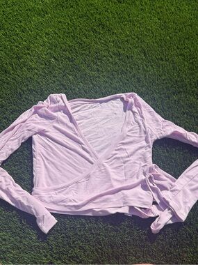 Ingia pink wrap long sleeve